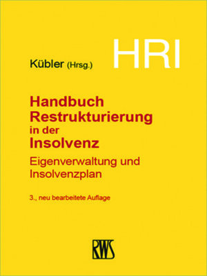 cover image of HRI – Handbuch Restrukturierung in der Insolvenz